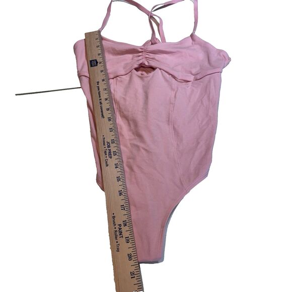 Colsie Women's Thong Balletcore Bodysuit Size M Color Soft Pink - Picture 5 of 7